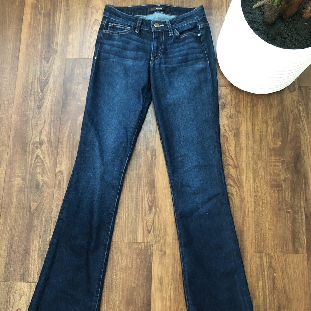 Joe Jeans blue, with flair bottom. Fits perfect!